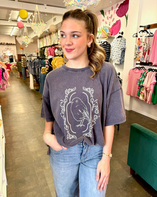 Vintage Bird Graphic Top