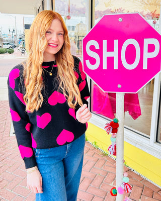 Thalia Heart Sweater