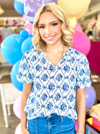 Elio Puff Sleeve Top