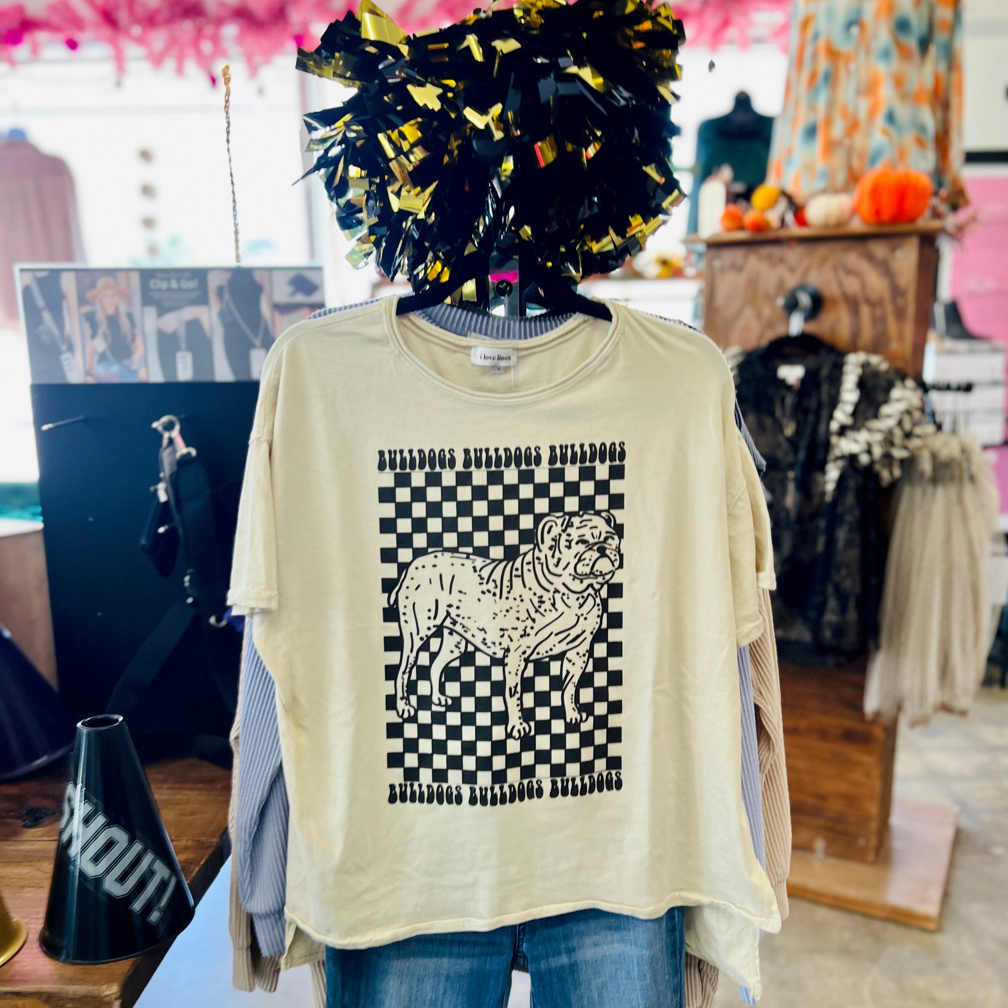 Checkered Bulldogs Tee