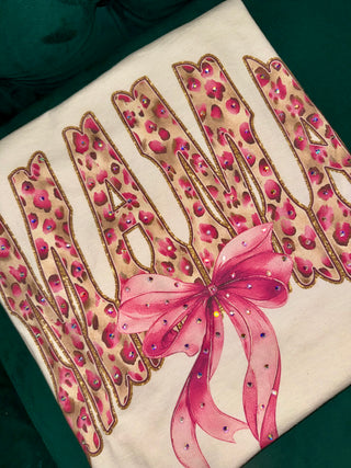 Mama Leopard Bow Tee