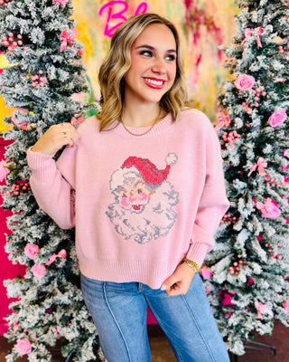 Pink Santa Pullover