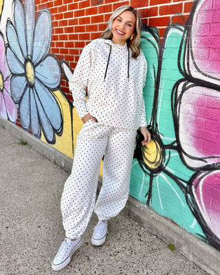 Poppy & Pine Polka Dot Hoodie & Sweatpants Set