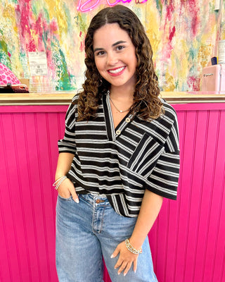 Keshia Knit Top in Black