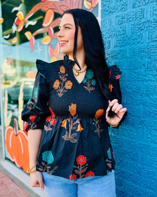 Charlotte Smocked Top