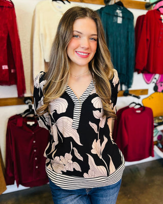 Mira Bubble Sleeve Top