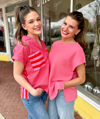 Kara Stripe Dolman Sleeve Top