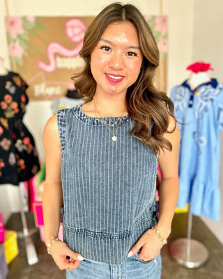 Dayton Denim Crop Top