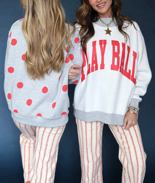 Play Ball 2-Sided Mock Neck by Poppy & Pine