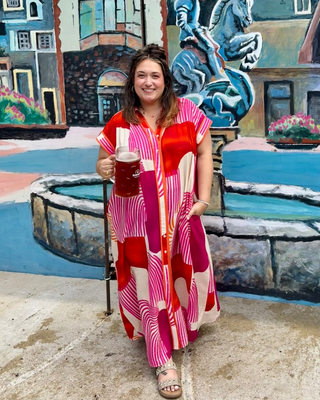 Alexa Magenta Midi Dress