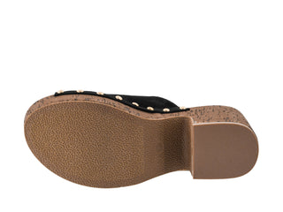 Gaslight Black Chunky Sandal Clog by Corkys