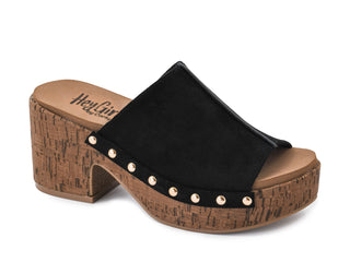 Gaslight Black Chunky Sandal Clog by Corkys