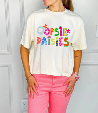 Oopsie Daisies Crop Tee