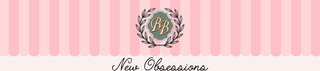 Pink striped awning background with "New Obsessions" and Blanc on Boston Insignia Logo