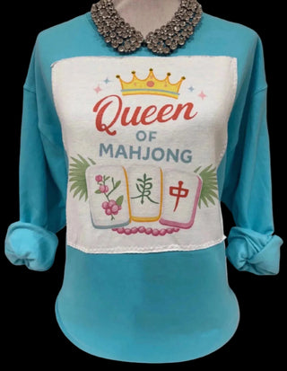 Queen of Mahjong Patch Sweatshirt