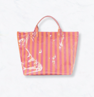 Waterproof Glossy Stripe Tote Bags