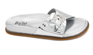 Passport Silver Mirror Metallic Slides by Corkys
