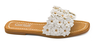 Spring Fever White Sandal by Corkys
