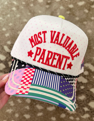 Most Valuable Parent Hat- Patchwork