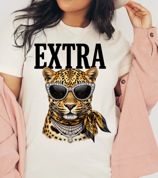 "Extra" Cheetah Bandana Tee