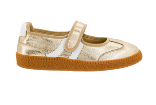 Calm Down Velcro Gold Sneakers by Corkys
