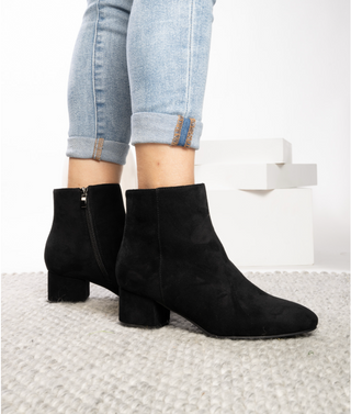 On the Down Low Black Booties by Corkys