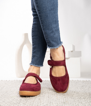 Calm Down Velcro Wine Sneakers by Corkys
