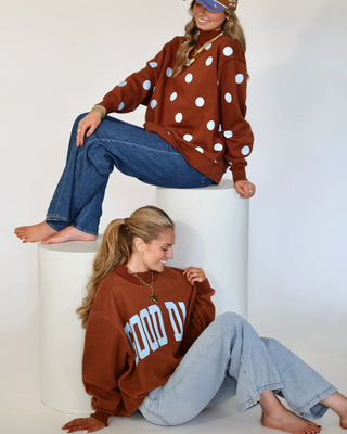 Good Day 2-Sided Mock Neck