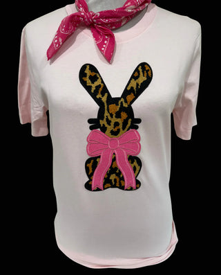 Chenille Patch Leopard Bunny