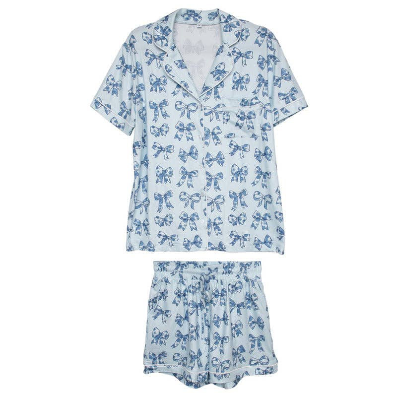 Toile Print Coquette Bows Pajamas