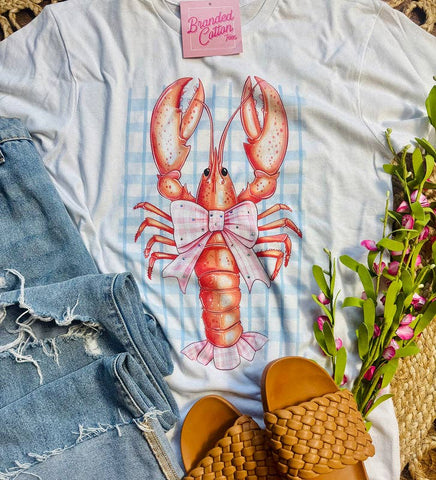 Branded Cotton - Coquette Lobster tee: M