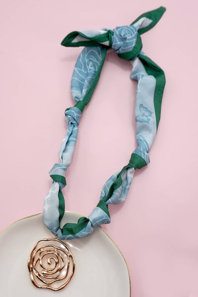 JOSSLYN by wall to wall - HANDMADE SCARF CHARM NECKLACE | 80N91790: B