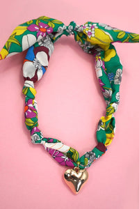 JOSSLYN by wall to wall - HANDMADE SCARF CHARM NECKLACE | 80N91790: A