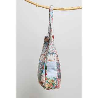 Quilted Patchwork Print Shoulder Tote by POL